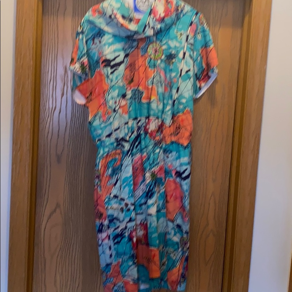 Lilly Pulitzer Map Dress Size Large